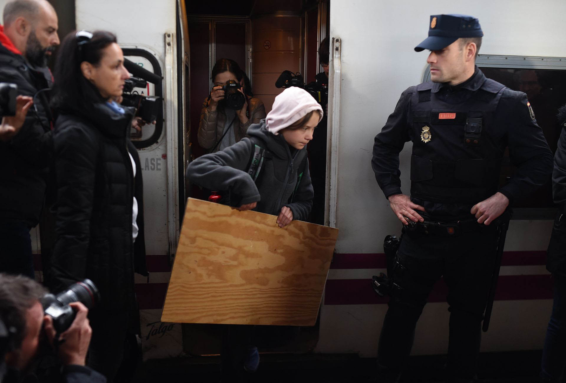 Greta Thunberg Arrives In Madrid